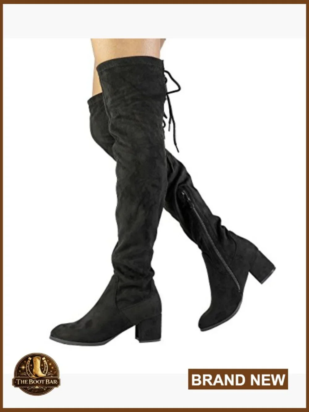 Over The Knee Thigh High Chunky Heel Boots Long Stretch Sexy Fall